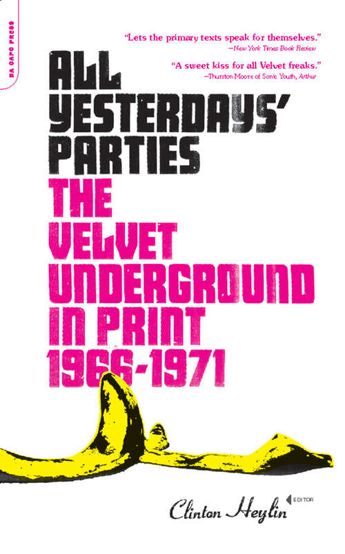 Book cover of All Yesterdays' Parties: The Velvet Underground in Print, 1966-1971