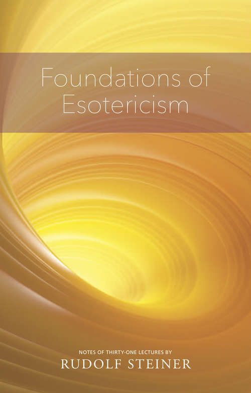 Book cover of FOUNDATIONS OF ESOTERICISM