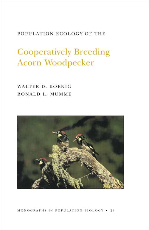 Book cover of Population Ecology of the Cooperatively Breeding Acorn Woodpecker. (MPB-24), Volume 24 (Monographs in Population Biology #104)