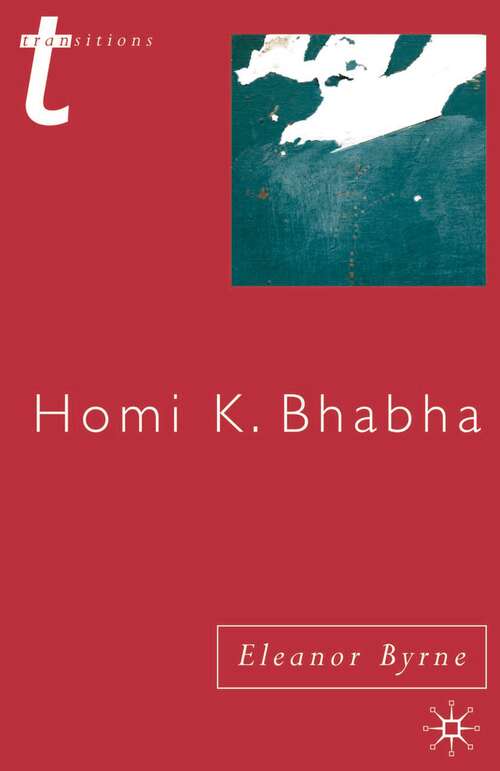 Book cover of Homi K. Bhabha (Transitions)