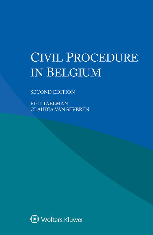 Book cover of Civil Procedure in Belgium (2)