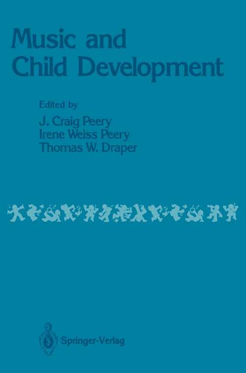 Book cover of Music and Child Development (1987)