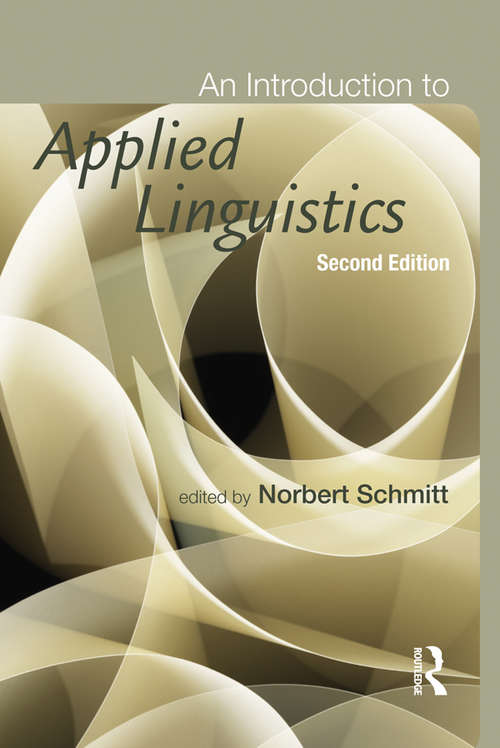 Book cover of An Introduction to Applied Linguistics (A hodder Arnold Publication)