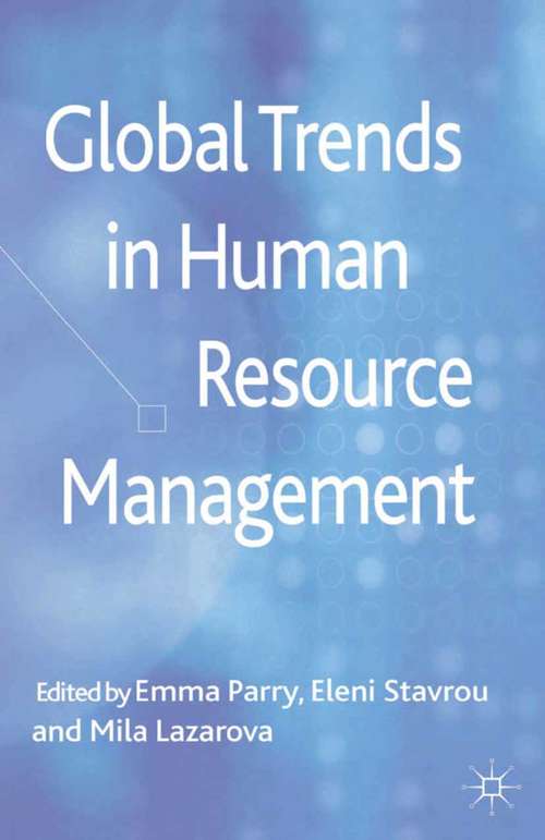 Book cover of Global Trends in Human Resource Management (2013)