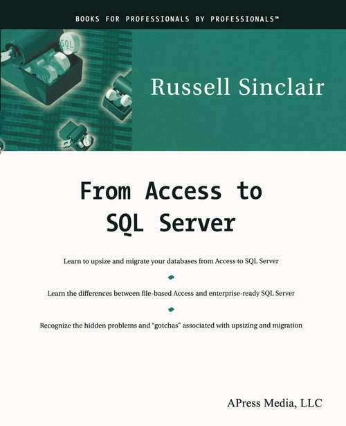 Book cover of From Access to SQL Server (1st ed.)