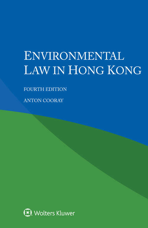 Book cover of Environmental Law in Hong Kong