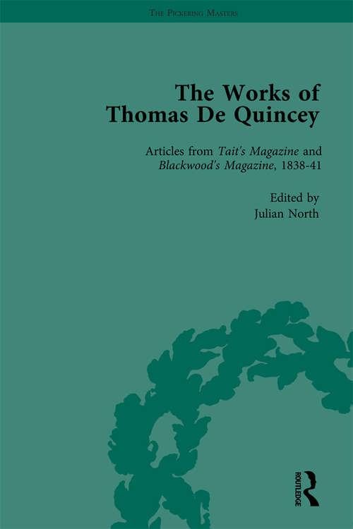 Book cover of The Works of Thomas De Quincey, Part II vol 11