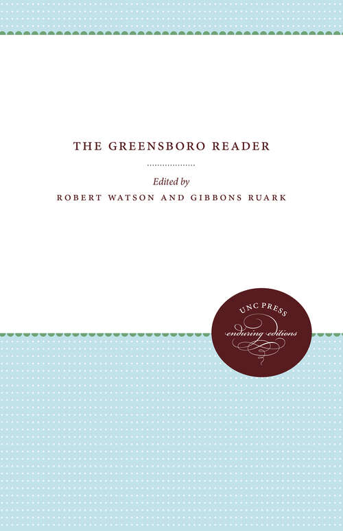 Book cover of The Greensboro Reader