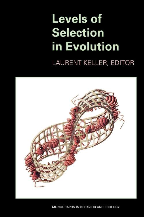 Book cover of Levels of Selection in Evolution