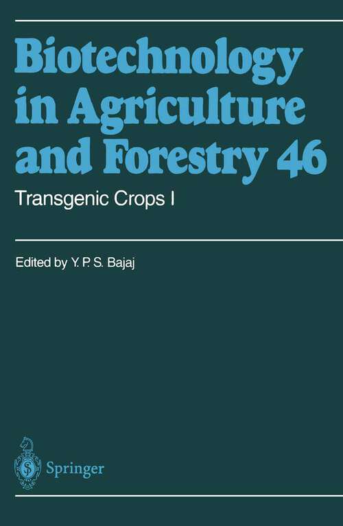 Book cover of Transgenic Crops I (2000) (Biotechnology in Agriculture and Forestry #46)