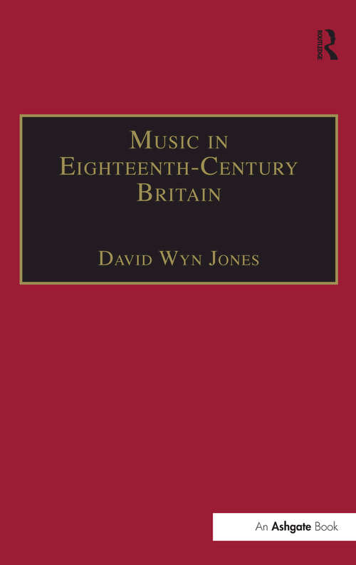 Book cover of Music in Eighteenth-Century Britain