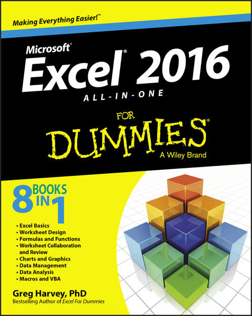 Book cover of Excel 2016 All-in-One For Dummies