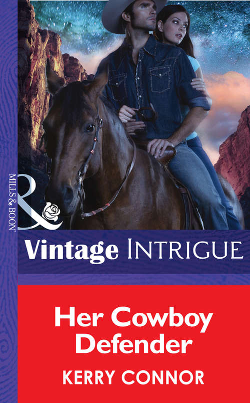 Book cover of Her Cowboy Defender (ePub First edition) (Thriller #11)