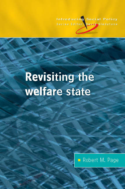 Book cover of Revisiting the Welfare State (UK Higher Education OUP  Humanities & Social Sciences Sociology)