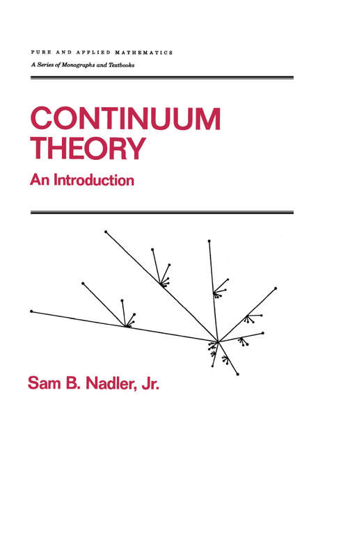 Book cover of Continuum Theory: An Introduction