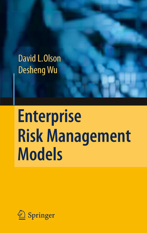 Book cover of Enterprise Risk Management Models (2010)