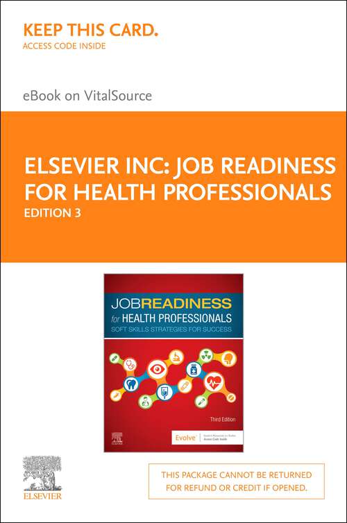 Book cover of Job Readiness for Health Professionals - E-Book: Job Readiness for Health Professionals - E-Book (3)