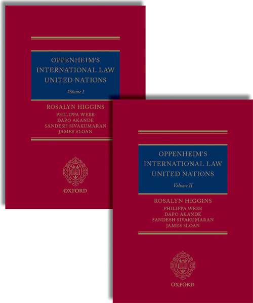 Book cover of Oppenheim's International Law: United Nations
