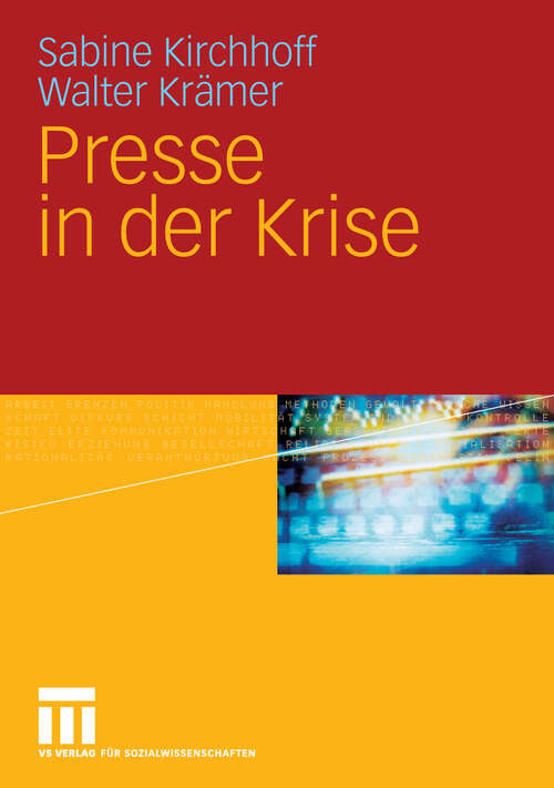 Book cover of Presse in der Krise (2010)