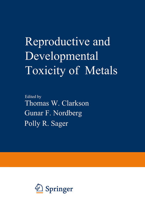 Book cover of Reproductive and Developmental Toxicity of Metals (1983)