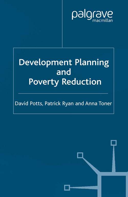 Book cover of Development Planning and Poverty Reduction (2003)