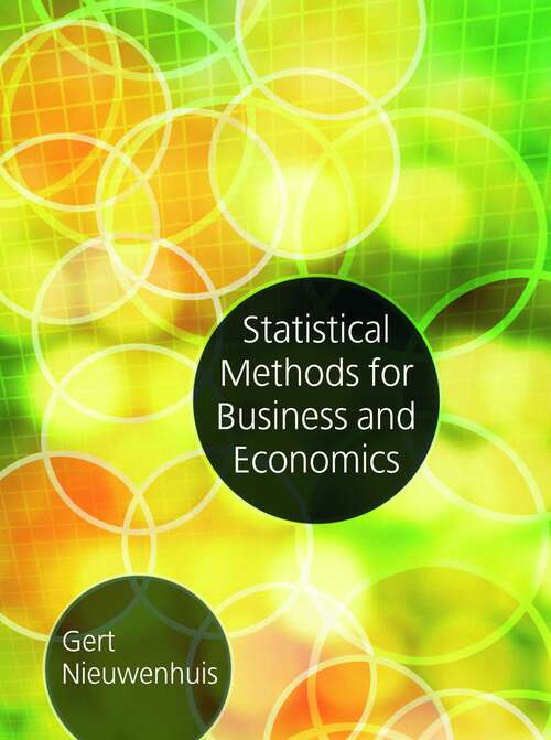 Book cover of eBook: Statistical Methods for Business