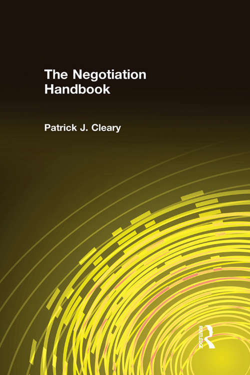Book cover of The Negotiation Handbook
