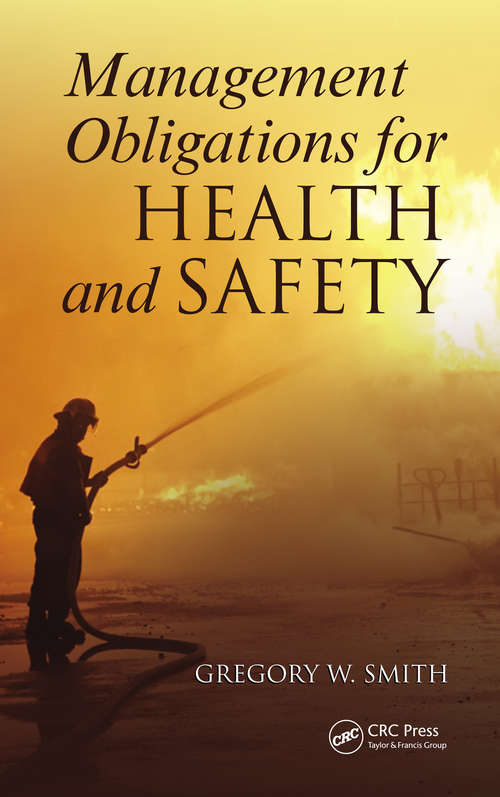 Book cover of Management Obligations for Health and Safety