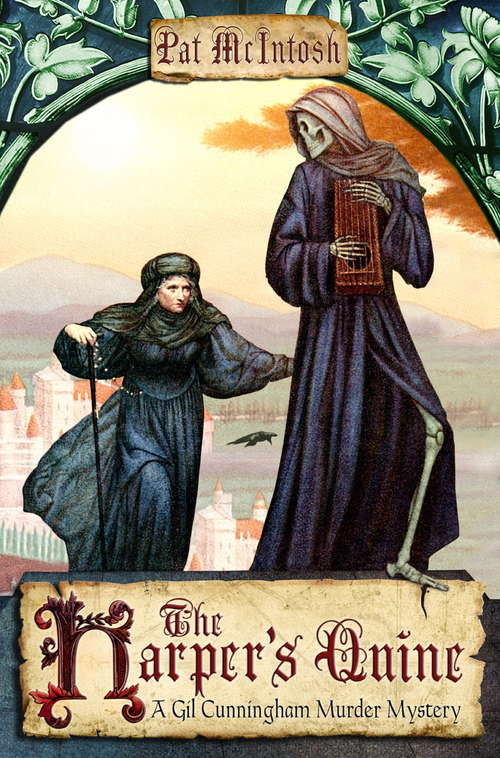 Book cover of The Harper's Quine: A Medieval Murder Mystery (Gil Cunningham #11)