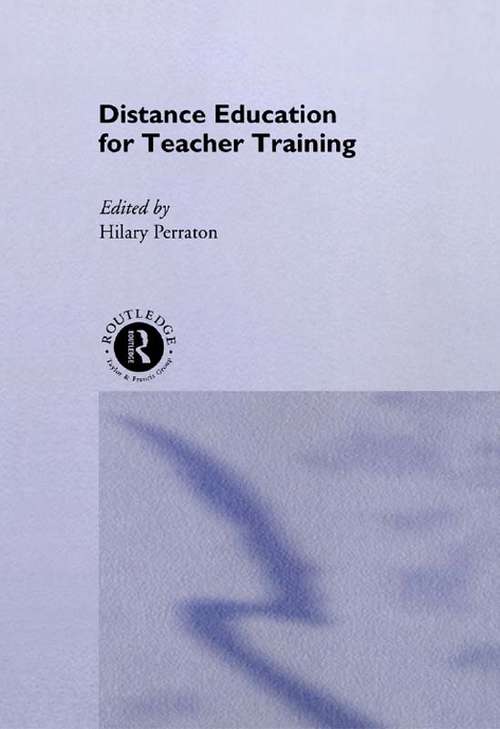 Book cover of Distance Education for Teacher Training