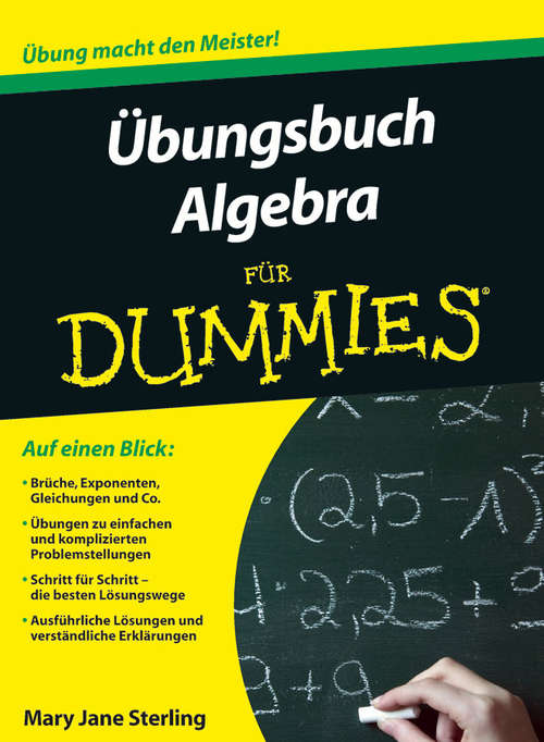 Book cover of Ubungsbuch Algebra fur Dummies (Für Dummies)