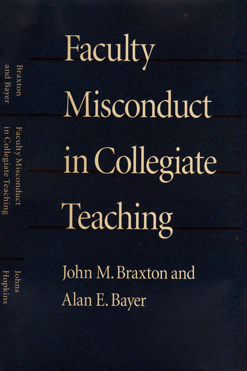 Book cover of Faculty Misconduct in Collegiate Teaching
