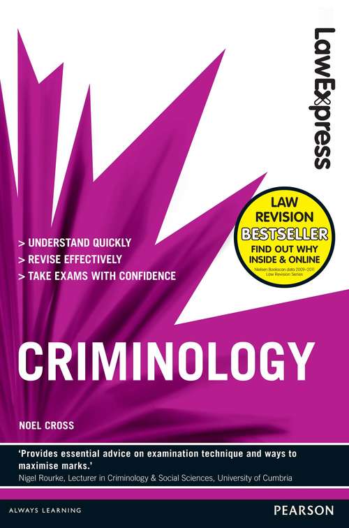 Book cover of Law Express: Criminology (Revision Guide) (Law Express Ser.)