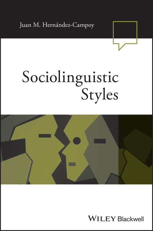Book cover of Sociolinguistic Styles (Language in Society)