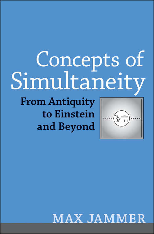 Book cover of Concepts of Simultaneity: From Antiquity to Einstein and Beyond