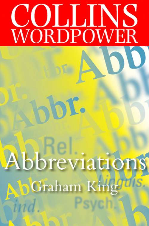 Book cover of Abbreviations (ePub edition) (Collins Word Power)