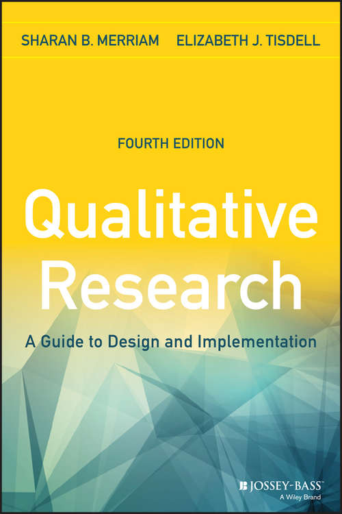 Book cover of Qualitative Research: A Guide to Design and Implementation (4)