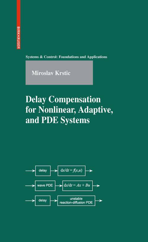 Book cover of Delay Compensation for Nonlinear, Adaptive, and PDE Systems (2009) (Systems & Control: Foundations & Applications)