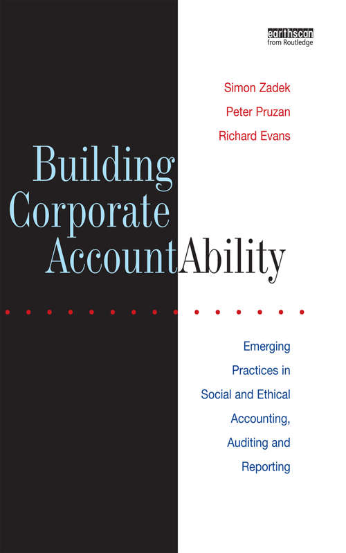 Book cover of Building Corporate Accountability: Emerging Practice in Social and Ethical Accounting and Auditing