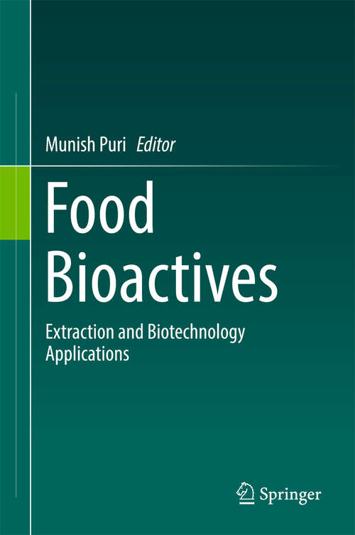 Book cover of Food Bioactives: Extraction and Biotechnology Applications