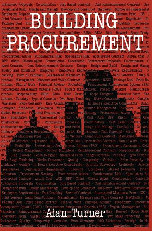 Book cover of Building Procurement (1st ed. 1990) (Building And Surveying Ser.)