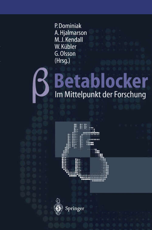 Book cover of Betablocker — im Mittelpunkt der Forschung (1997)