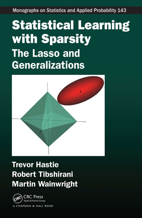 Book cover of Statistical Learning with Sparsity: The Lasso and Generalizations