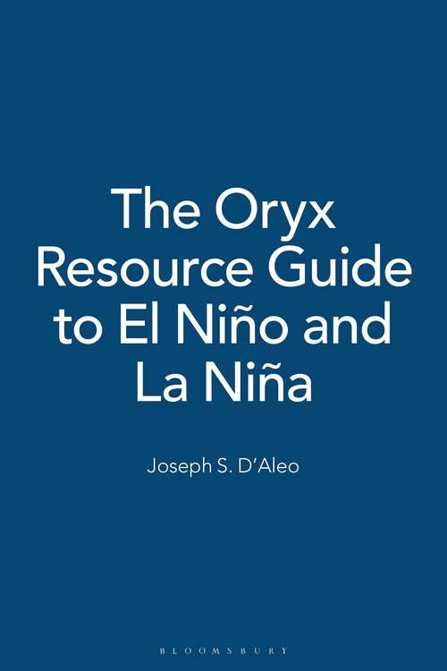 Book cover of The Oryx Resource Guide to El Niño and La Niña