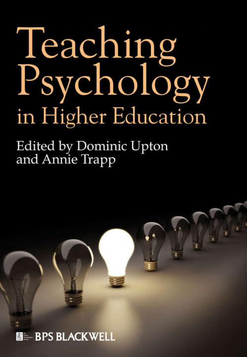 Book cover of Teaching Psychology in Higher Education