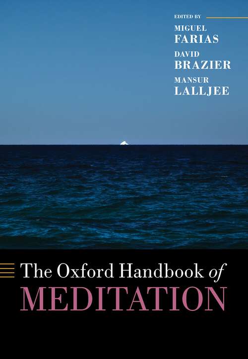 Book cover of The Oxford Handbook of Meditation (Oxford Library of Psychology)