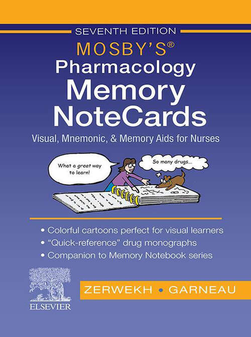 Book cover of Mosby's Pharmacology Memory NoteCards - E-Book: Mosby's Pharmacology Memory NoteCards - E-Book