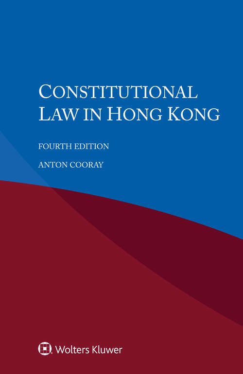 Book cover of Constitutional Law in Hong Kong (4)