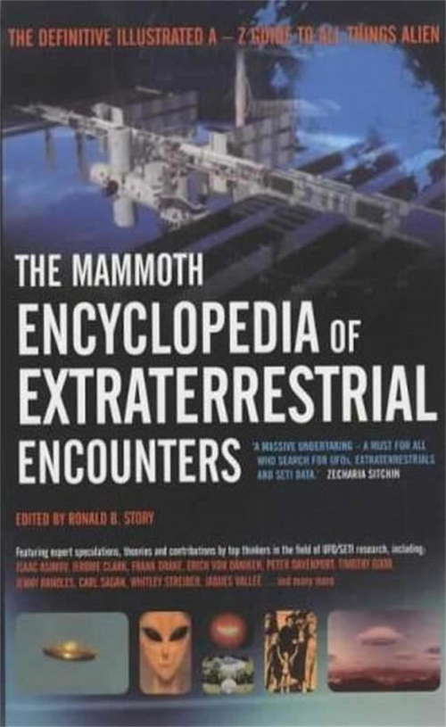 Book cover of The Mammoth Encyclopedia of Extraterrestrial Encounters (Mammoth Books)