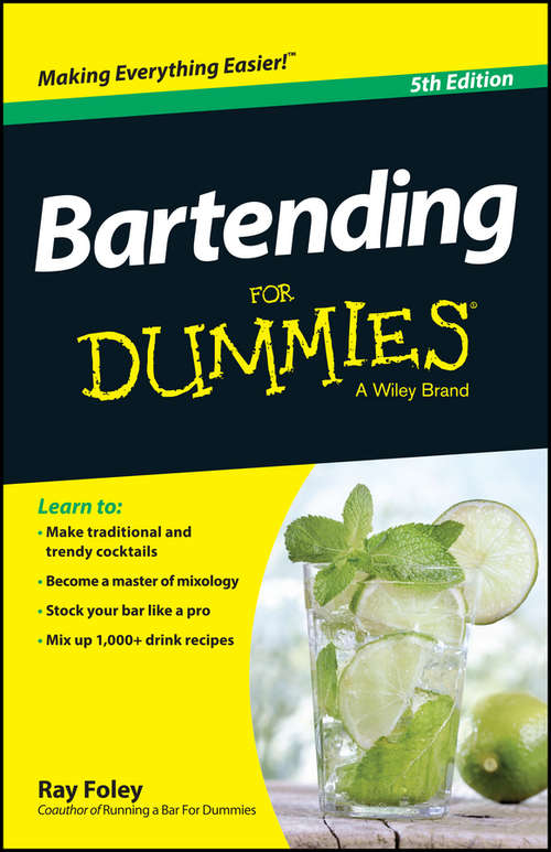 Book cover of Bartending For Dummies (5)